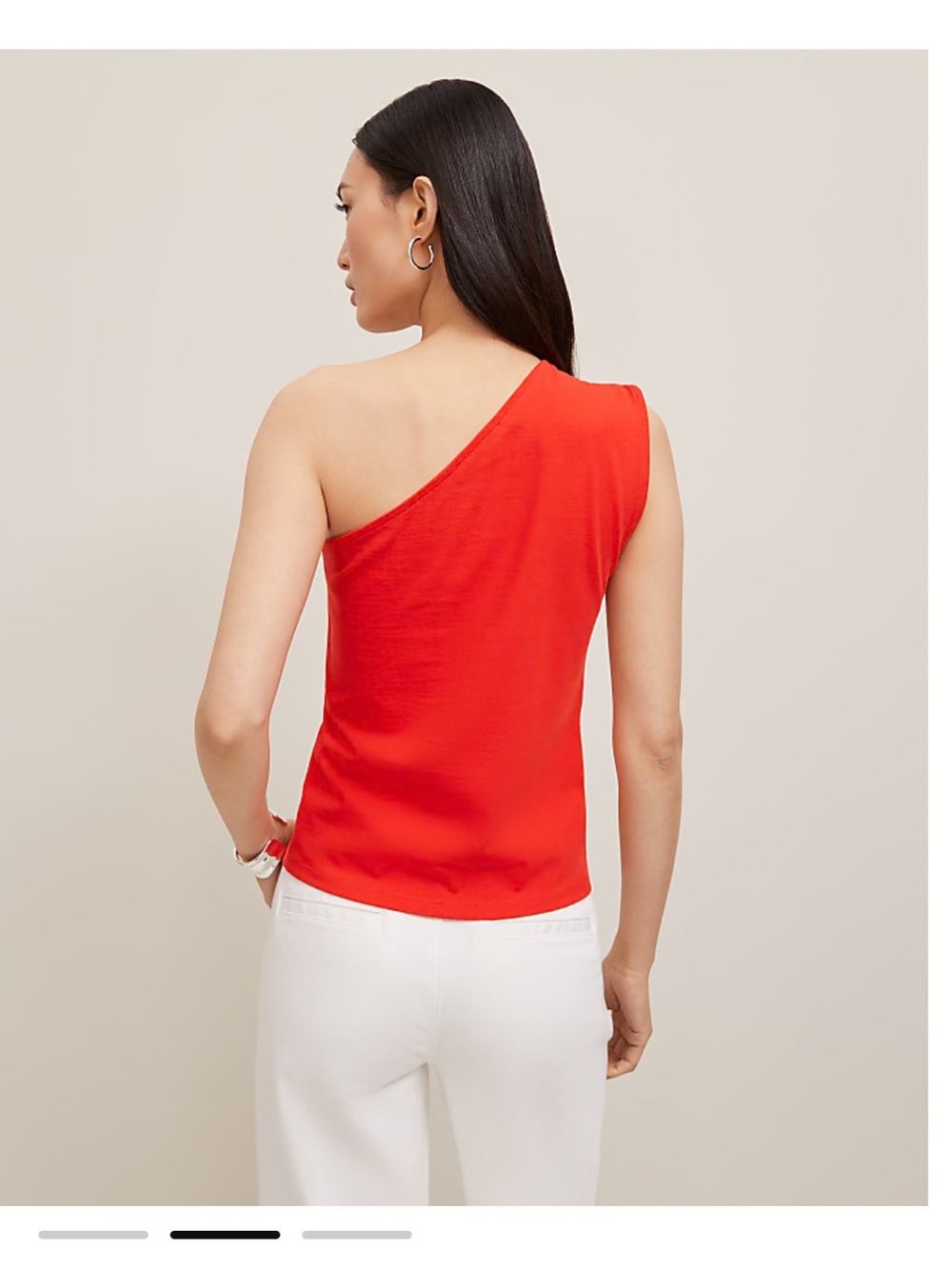 NEW Ann Taylor Ruched One-Shoulder Top - Picture 3 of 7